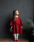 Cherry Tea Linen Dress