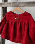 Cherry Short Linen Tunic