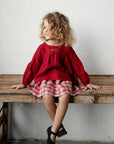 Garden Festive Midi Linen Skirt