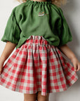 Garden Festive Midi Linen Skirt