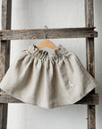 Natural Midi Linen Skirt