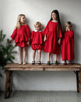 Red Polka Dot Exclusive North Linen Tunic
