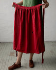 Cherry Apple Linen Apron