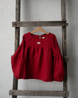 Cherry Short Linen Tunic