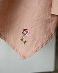 Dusty Rose Linen Scarf