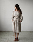 Natural Linen Apron Skirt
