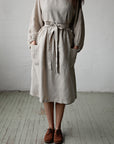 Natural Linen Apron Skirt