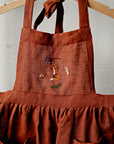 Rust Linen Apron