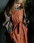 Rust Linen Apron