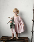 Baby Pink Tea Linen Dress