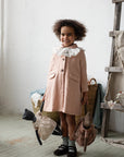 Peach Long Linen Coat