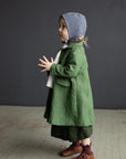 Apple Green Long Linen Coat