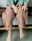Dusty Rose Linen Pants