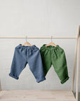 Dusty Blue Linen Pants