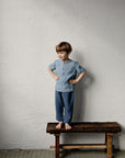 Dusty Blue Linen Pants
