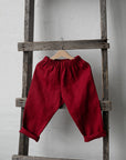 Cherry Linen Pants