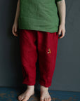 Cherry Linen Pants