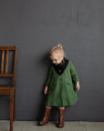 Apple Green Long Linen Coat