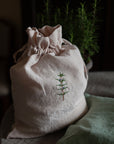 Rosemary Pouch Linen Bag