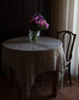 Natural Transparent Linen Tablecloth