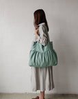 Mint Sunday Linen Bag