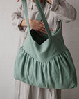 Mint Sunday Linen Bag
