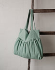 Mint Sunday Linen Bag