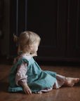 Mint Linen Pinafore Linen Dress