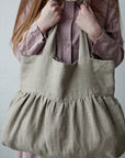 Natural Sunday Linen Bag