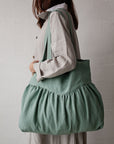 Mint Sunday Linen Bag