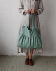 Mint Sunday Linen Bag
