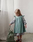 Mint Linen Pinafore Linen Dress