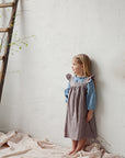 Lavender Linen Pinafore Linen Dress
