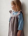 Lavender Linen Pinafore Linen Dress
