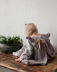 Lavender Linen Pinafore Linen Dress