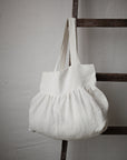 White Sunday Linen Bag