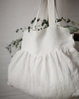 White Sunday Linen Bag