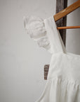White Prairie Linen Dress