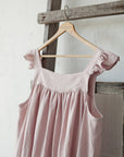 Baby Pink Prairie Linen Dress