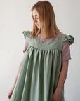 Mint Prairie Linen Dress