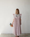 Baby Pink Prairie Linen Dress