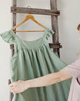 Mint Prairie Linen Dress