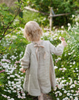 Natural Ruffle Linen Dress