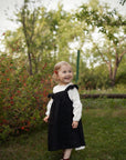 Black Linen Pinafore Linen Dress