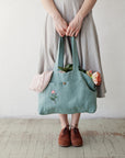 Mint Classic Linen Bag
