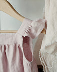 Baby Pink Linen Pinafore Linen Dress