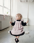 Baby Pink Linen Pinafore Linen Dress