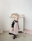Baby Pink Linen Pinafore Linen Dress