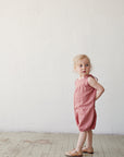 Salmon Linen Romper