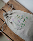Rosemary and Lavender Pouch Linen Bag
